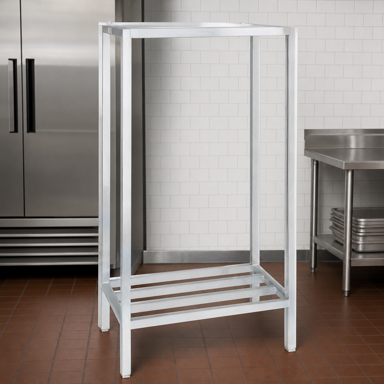 Product image #3 for All-Welded 2-Shelf Tubular Aluminum Dunnage Shelving, 36 x 20 x 64 Inches