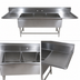 Thumbnail image #3 for John Boos Pro-Bowl 3-Compartment Sink with Left & Right Drainboards, 14-Inch Deep Bowls, 99-1/4-Inch Wide