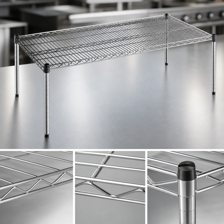 Product image #3 for EagleGard 30 Inch x 24 Inch Wire Dunnage Rack Platform with QuadTruss Design and 600 lb Capacity