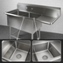 Thumbnail image #3 for John Boos Pro-Bowl 2-Compartment Stainless Steel Sink with Right Drainboard and 18 x 24 x 12-Inch Bowls