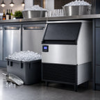 Thumbnail image #3 for Maxximum Maxx Ice MIM200N Undercounter Full-Dice Ice Maker with 75 lb Bin, Air-Cooled, 199 lb/Day, Stainless Steel