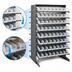 Thumbnail image #3 for Quantum Sloped Double-Sided Pick Rack, 36 x 36 x 60 Inches, 16-Shelf Configuration, with 128 Clear Bins