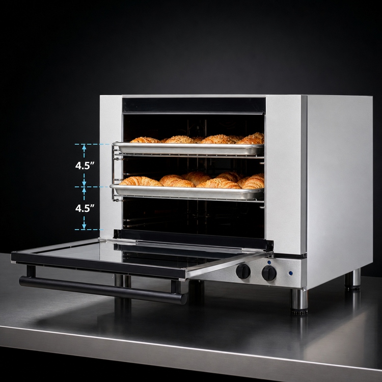 Product image #3 for Turbofan E27M2 Full-Size Manual Electric Countertop Convection Oven