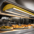 Thumbnail image #3 for Hatco Glo-Ray Curved Lighted Infrared Strip Heater, 72 Inch, Dual LED Lights