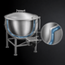 Thumbnail image #3 for Legion LS-125 125-Gallon Stationary Direct Steam Kettle with Full Jacket and 304 Stainless Steel Liner