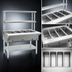 Thumbnail image #3 for Eagle Group 63-1/2-Inch Natural Gas Open-Base Hot Food Table with 4 Dry Wells and Double-Tier Flex-Master Overshelves