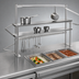 Thumbnail image #3 for Flex-Master 30-Inch Stainless Steel Table-Mount Overshelf Posts for Hot Food Tables