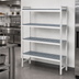 Thumbnail image #3 for Fermostock 4-Tier Stationary Starter Polymer Shelving Unit, 35W x 18D x 83H, Gray