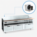 Thumbnail image #3 for La Rosa Two-Section Refrigerated Equipment Stand with 4 Drawers, Remote Refrigeration, 42-Inch W x 26.5-Inch D