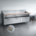 Thumbnail image #3 for La Rosa 4-Drawer Refrigerated Equipment Stand, 90 Inch x 26 Inch, Remote Refrigeration