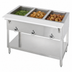 Thumbnail image #3 for Aerohot E303 Electric 3-Well Hot Food Station with Stainless Steel Open Shelf Base and Carving Board