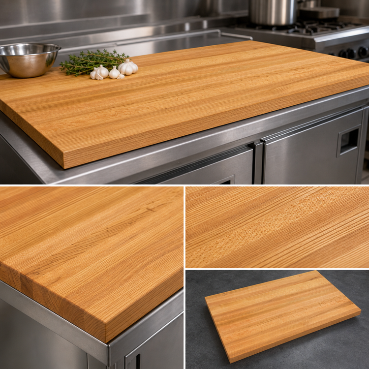 Product image #3 for John Boos Appalachian Red Oak Edge Grain Kitchen Countertop, 72 x 25 x 1-1/2 Inch, Penetrating Oil Finish