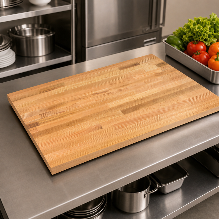 Product image #3 for John Boos Appalachian Blended-Rail Red Oak Island Countertop, 120 x 27 x 1-1/2 Inches, Penetrating Oil Finish