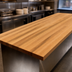 Thumbnail image #3 for Appalachian Island Countertop, 120 in. x 30 in. x 1-1/2 in., Blended Edge Grain Red Oak, Varnique Finish