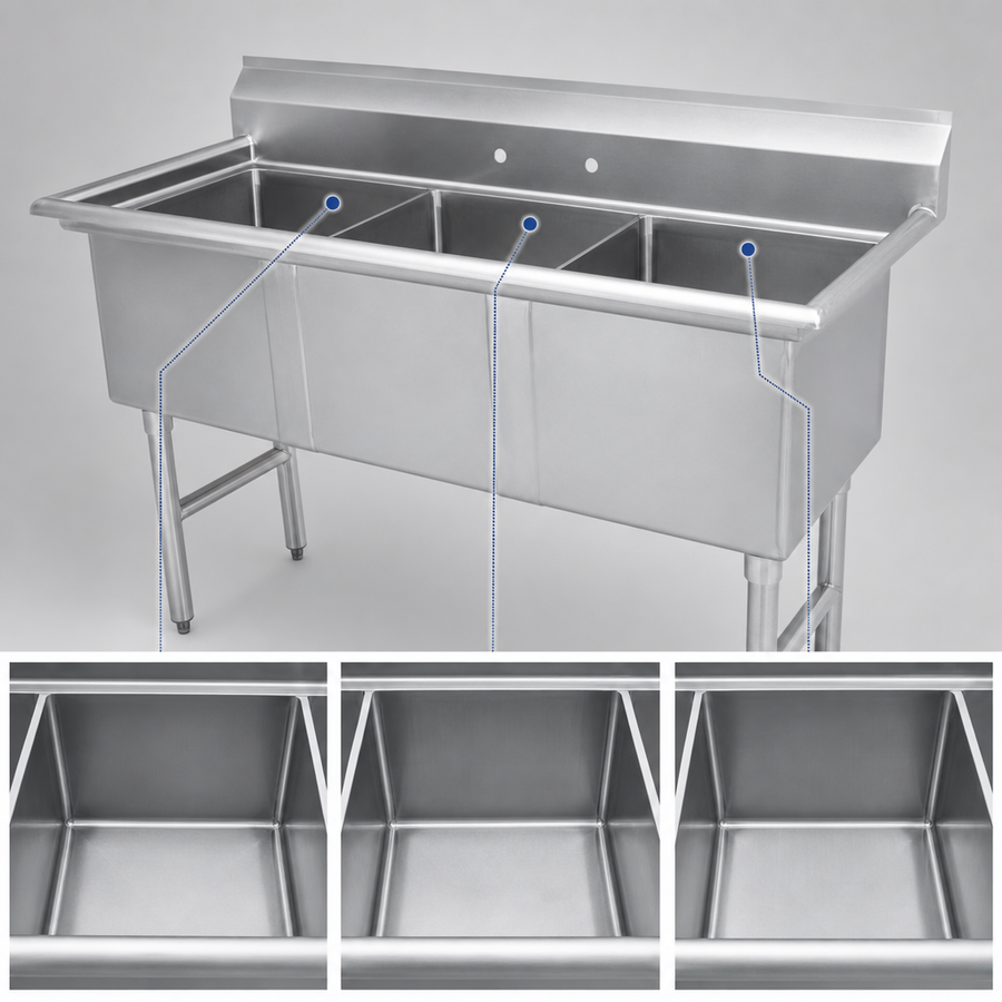 Three Fabricated Compartments