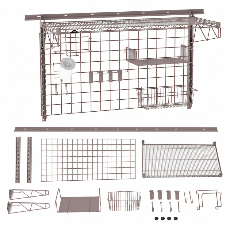 Product image #3 for Metro SmartWall Wall-Mounted Prep Shelf Starter Kit, 1 Shelf
