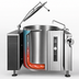 Thumbnail image #3 for Crown GLT-60 60 Gallon Gas Tilting Kettle with 2/3 Jacket