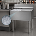 Thumbnail image #3 for Eagle Group 2200 Series 12-Inch Underbar Ice Bin/Cocktail Unit with Sliding Cover