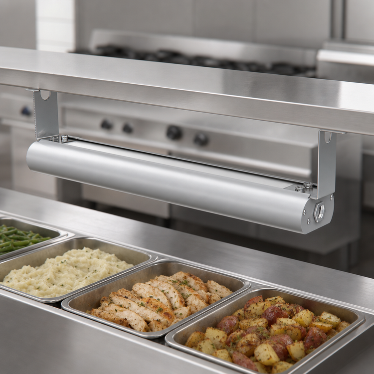 Product image #3 for Vollrath 30-Inch Low Profile Unlighted Strip Heat Lamp with Remote Infinite Switch, 208V