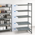 Thumbnail image #3 for Cambro Camshelving Basics Plus 5-Tier Vented Polymer Add-On Shelving Unit, 18 x 54 x 64 Inches, Brushed Graphite