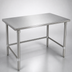 Thumbnail image #3 for John Boos Stallion 84 Inch x 24 Inch Stainless Steel Work Table with Safety Edge and Galvanized Open Base
