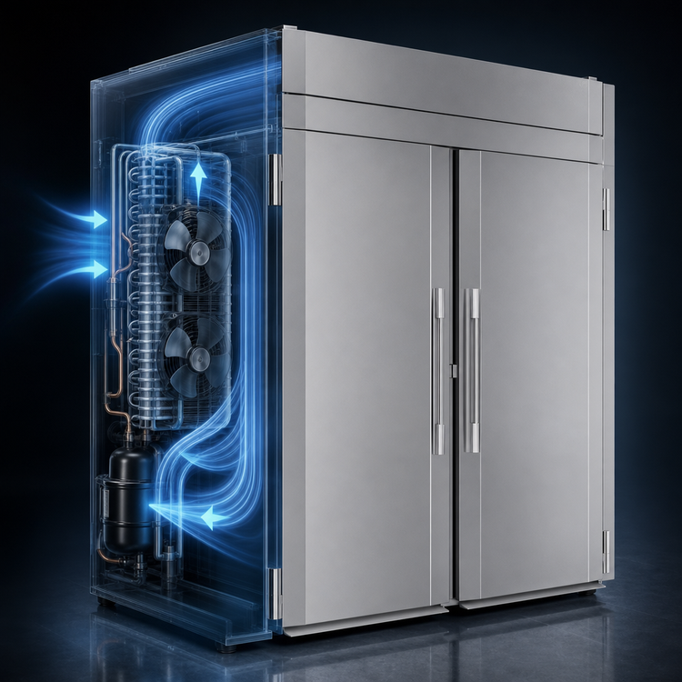 Product image #3 for Victory UltraSpec FIS-2D-S1-PT-XH-HC Two-Section Roll-Thru Extra High Freezer