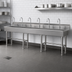 Thumbnail image #3 for Advance Tabco 120-Inch Wide Multiwash 6-Station Freestanding Hand Sink with 6 Gooseneck Faucets