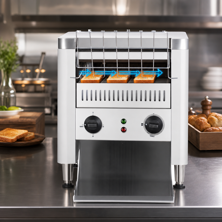 Product image #3 for Eurodib Horizontal Countertop Conveyor Toaster, 208V, 2.2-Inch Opening