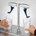 Thumbnail image #3 for T&S Brass Double Push-Back Glass Filler Faucet with Pedestal and Adjustable Flange