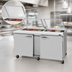 Thumbnail image #3 for Turbo Air PRO Series 72-5/8 Inch Two-Section Sandwich/Salad Prep Table with Glass Lid, 18-Pan Capacity