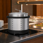 Thumbnail image #4 for Vollrath Mirage® 741104DW Drop-In Dry-Operation Induction Buffet Warmer, 11-Quart Round Inset, Hinged Cover, Digital Controls