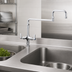 Thumbnail image #3 for Vulcan Double Pantry Deck-Mount Faucet with 18-Inch Double-Jointed Swivel Spout