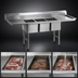 Thumbnail image #3 for Eagle Group Spec-Master Three-Compartment Supermarket Meat Platter Sink, 51 x 39 Inches, 14/304 Stainless Steel, No Drainboards