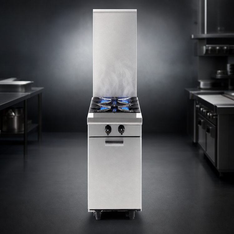 Product image #3 for Garland Master Series Heavy Duty 12-Inch Gas Add-A-Unit Range Attachment with Storage Base and 2 Open Burners
