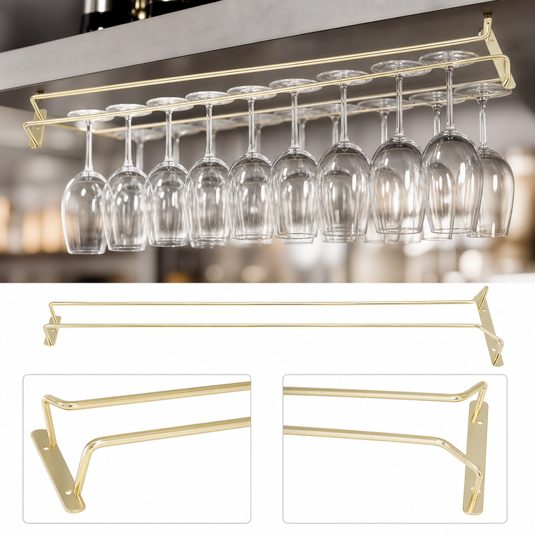 Product image #3 for Winco 24-Inch Brass-Plated Wire Glass Hanger