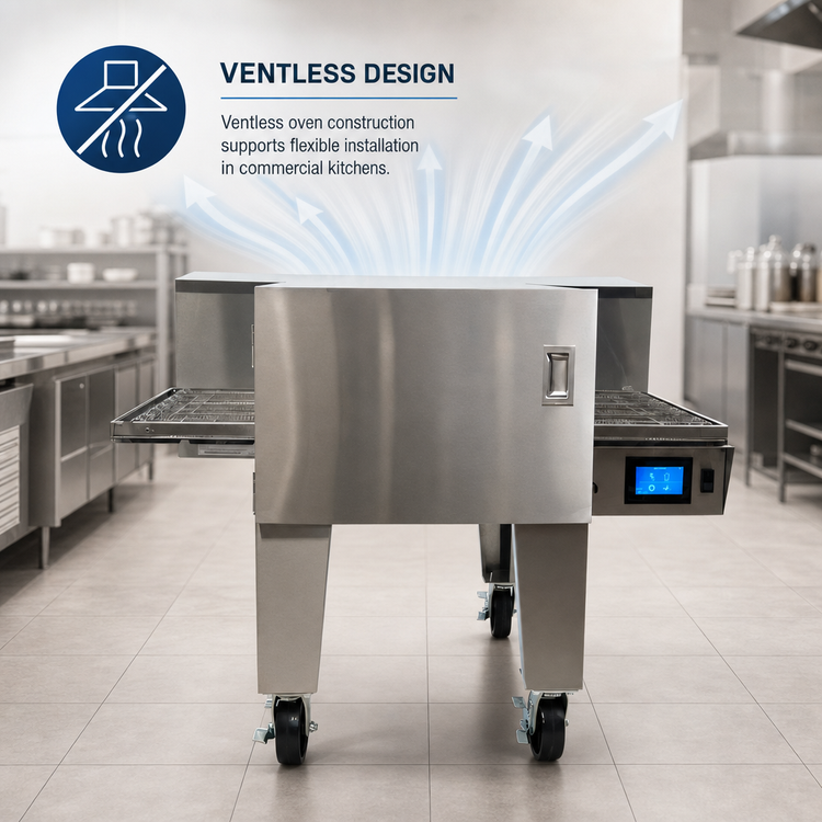 Product image #3 for Lincoln Aperion 24 Series Ventless Electric Conveyor Pizza Oven with 28" x 48" Conveyor and 24" Baking Chamber