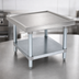 Thumbnail image #3 for John Boos Heavy-Duty Stainless Steel Top Machine Stand with Adjustable Galvanized Undershelf, 30 x 30 x 20-1/4 Inches
