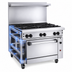 Thumbnail image #4 for Vulcan Endurance 36-Inch 6-Open-Burner Propane Gas Restaurant Range with Convection Oven