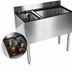 Thumbnail image #3 for CHOICE 48-Inch Underbar Combo Ice Bin/Cocktail Unit with 6-Bottle Insulated Storage