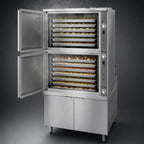Thumbnail image #3 for Crown GCX-16 Two Compartment Full-Size Gas Convection Steamer with 36" Cabinet Base