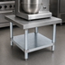 Thumbnail image #3 for John Boos Heavy-Duty 24 x 24 x 20-1/4-Inch Stainless Steel Machine Stand with Galvanized Adjustable Lower Shelf