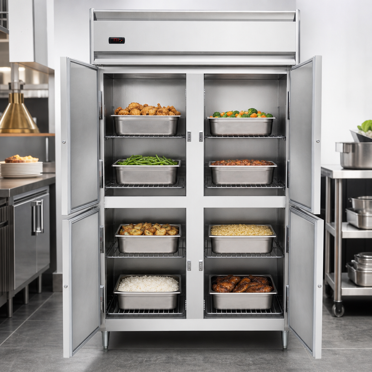 Product image #3 for Continental Refrigerator DL2W-HD Designer Line Two-Section Heated Holding Cabinet