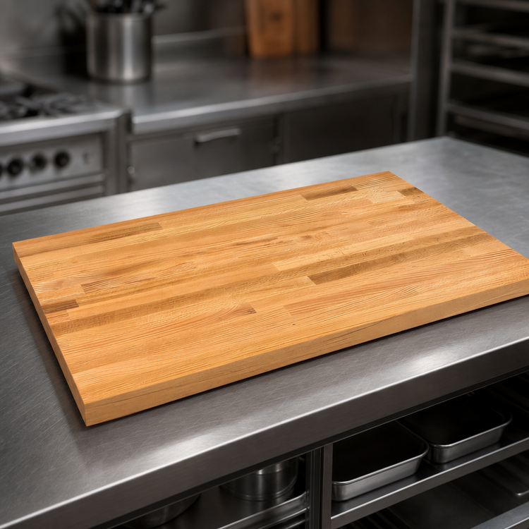 Product image #3 for John Boos Appalachian Red Oak Island Countertop, 96W x 32D x 1-1/2 Inch Thick, Penetrating Oil Finish