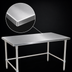 Thumbnail image #3 for John Boos Stallion 120-Inch x 36-Inch 14-Gauge 300-Series Stainless Steel Flat Top Work Table with Stallion Safety Edge