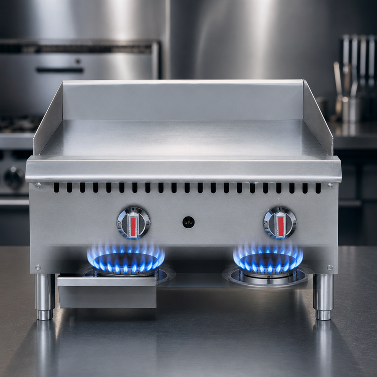 Product image #3 for Serv-Ware 24-Inch Manual Countertop Gas Griddle, Natural Gas