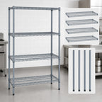 Thumbnail image #3 for Quantum WR54-1836GY 36"W x 18"D x 54"H Gray Epoxy Wire Shelving Starter Kit, 4 Shelves, 4 Posts