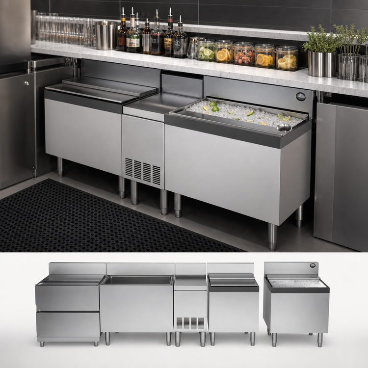 Product image #3 for Perlick Top Shelf TS Series 36-Inch Modular Underbar Ice Bin/Cocktail Unit with Cold Plate