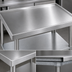 Thumbnail image #3 for Advance Tabco 24-Inch x 24-Inch Open Base Equipment Stand with 304 Stainless Steel Top and Galvanized Undershelf