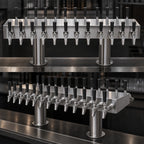 Thumbnail image #3 for Krowne KDSTC-12S Double-Sided T-Head Glycol-Cooled Beer Tower, 24-Faucet Capacity, 36-Inch, Countertop, Brushed Stainless Steel