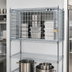 Thumbnail image #3 for 48-Inch W x 18-Inch D Wire Shelving Security Enclosure Kit, Flip-Up Door, EAGLEbrite Zinc Finish